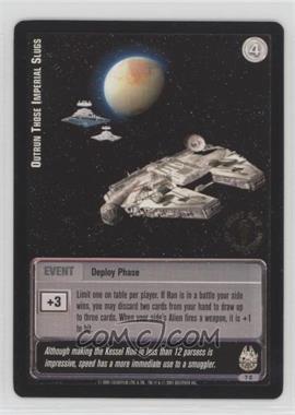 2001 Star Wars: Jedi Knights Trading Card Game - Premiere [Base] - 1st day Printing #7 - Outrun Those Imperial Slugs