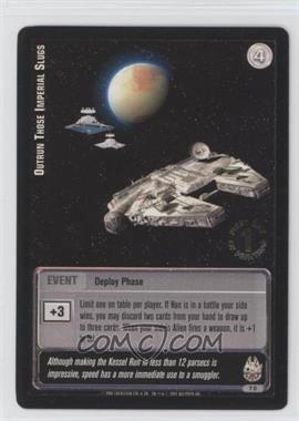 2001 Star Wars: Jedi Knights Trading Card Game - Premiere [Base] - 1st day Printing #7 - Outrun Those Imperial Slugs