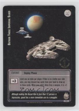 2001 Star Wars: Jedi Knights Trading Card Game - Premiere [Base] - 1st day Printing #7 - Outrun Those Imperial Slugs [EX to NM]