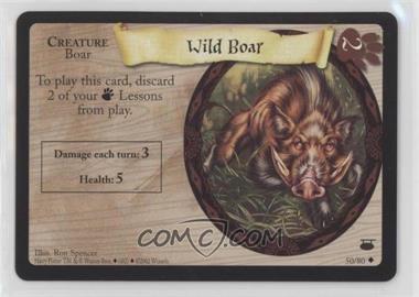 2002 Harry Potter TCG - Diagon Alley - [Base] #50 - Wild Boar