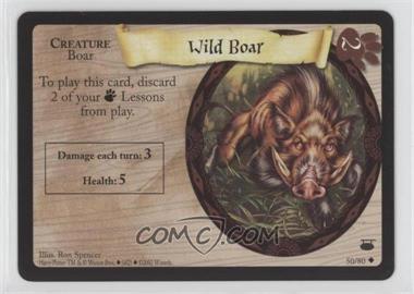 2002 Harry Potter TCG - Diagon Alley - [Base] #50 - Wild Boar