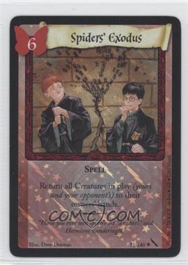 2002 Harry Potter Trading Card Game - The Chamber of Secrets - [Base] - Holo #51 - Spiders' Exodus