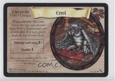 2002 Harry Potter Trading Card Game - The Chamber of Secrets - [Base] #17 - Errol