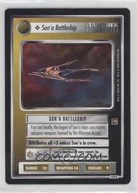 2002 Star Trek CCG: The Motion Pictures - [Base] #124 R - Son'a Battleship