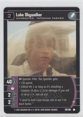 2002 Star Wars: The Trading Card Game - A New Hope - Booster Pack [Base] #138 - Luke Skywalker