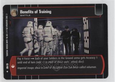 2002 Star Wars: The Trading Card Game - A New Hope - Booster Pack [Base] #62 - Benefits of Training [Noted]