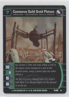 2002 Star Wars: The Trading Card Game - Attack of the Clones - [Base] - Foil #75 - Commerce Guild Droid Platoon