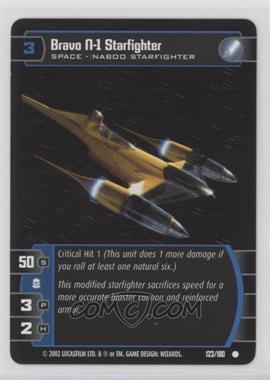 2002 Star Wars: The Trading Card Game - Attack of the Clones - [Base] #123 - Bravo N-1 Starfighter