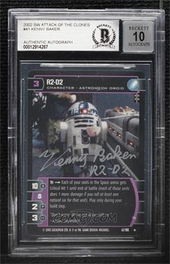 2002 Star Wars: The Trading Card Game - Attack of the Clones - [Base] #41 - R2-D2 [BAS BGS Authentic]