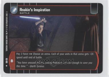 2002 Star Wars: The Trading Card Game - Attack of the Clones - [Base] #63 - Anakin's Inspiration