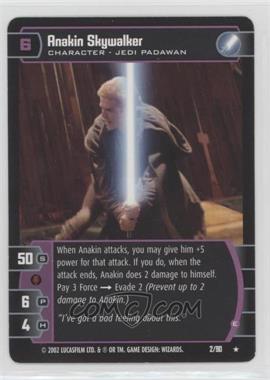 2002 Star Wars: The Trading Card Game - Sith Rising - Booster Pack [Base] #2 - Anakin Skywalker