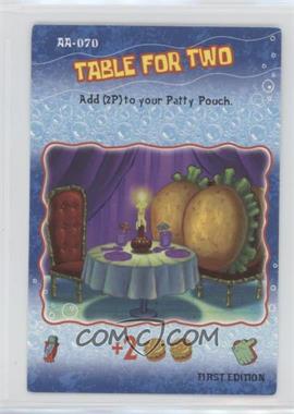 2003 Spongebob Squarepants - Trading Card Game [Base] - First Edition #AA-070 - Table for Two