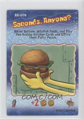 2003 Spongebob Squarepants - Trading Card Game [Base] - First Edition #AA-074 - Seconds, Anyone?