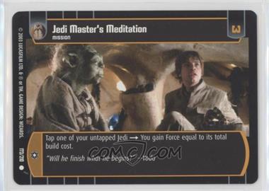 2003 Star Wars TCG: The Empire Strikes Back - [Base] #173 - Jedi Master's Meditation