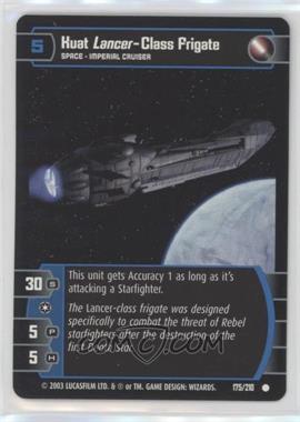 2003 Star Wars TCG: The Empire Strikes Back - [Base] #175 - Kuat Lancer-Class Frigate