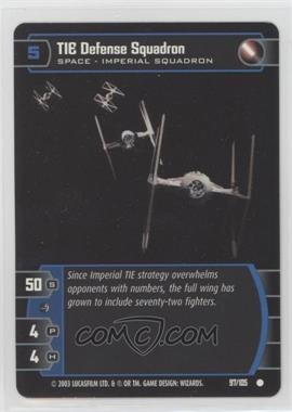 2003 Star Wars TCG: The Empire Strikes Back - [Base] #97 - TIE Defense Squadron