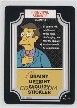 2003 The Simpsons: - Trading Card Game [Base] #61 - Principal Skinner