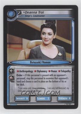 2004 Star Trek CCG: Necessary Evil - [Base] #4 U 135 - Deanna Troi - Ship's Counselor [EX to NM]