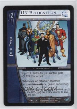 2004 VS System DC Justice League of America - Booster Pack [Base] #DJL-075 - UN Recognition