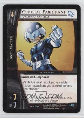2004 VS System DC Justice League of America - Booster Pack [Base] #DJL-204 - General Fabrikant