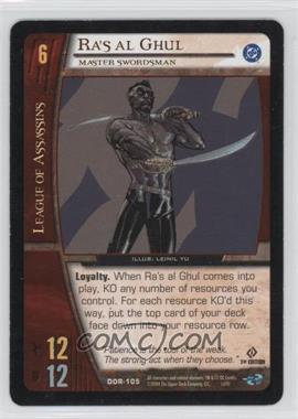 2004 VS System DC Origins - Booster Pack [Base] - 1st Edition #DOR-105 - Ra's Al Ghul (Master Swordsman)