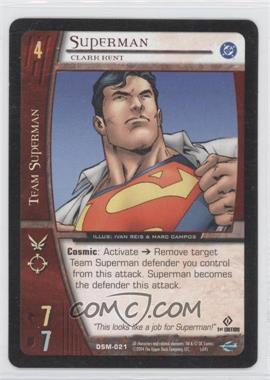 2004 VS System DC Superman - Man of Steel - Booster Pack [Base] - 1st Edition #DSM-021 - Superman (Clark Kent)