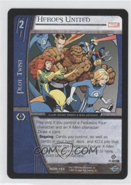 2004 VS System Marvel Origins - Booster Pack [Base] - 1st Edition #MOR-195 - Heroes United