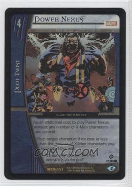 2004 VS System Marvel Web of Spider-Man - Booster Pack [Base] - 1st Edition Foil #MSM-111 - Power Nexus