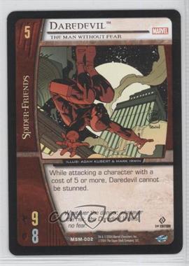 2004 VS System Marvel Web of Spider-Man - Booster Pack [Base] - 1st Edition #MSM-002 - Daredevil