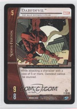 2004 VS System Marvel Web of Spider-Man - Booster Pack [Base] - 1st Edition #MSM-002 - Daredevil