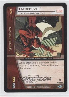 2004 VS System Marvel Web of Spider-Man - Booster Pack [Base] - 1st Edition #MSM-002 - Daredevil