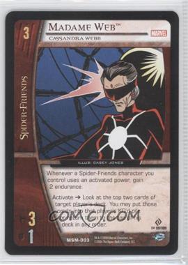 2004 VS System Marvel Web of Spider-Man - Booster Pack [Base] - 1st Edition #MSM-003 - Madame Web