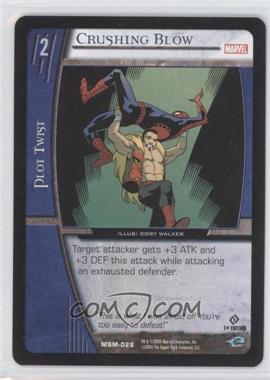 2004 VS System Marvel Web of Spider-Man - Booster Pack [Base] - 1st Edition #MSM-028.1 - Crushing Blow