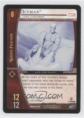 2004 VS System Marvel Web of Spider-Man - Booster Pack [Base] - 1st Edition #MSM-042 - Iceman