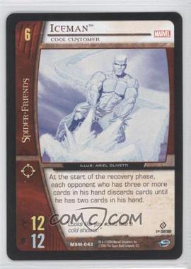 2004 VS System Marvel Web of Spider-Man - Booster Pack [Base] - 1st Edition #MSM-042 - Iceman