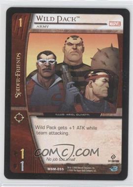 2004 VS System Marvel Web of Spider-Man - Booster Pack [Base] - 1st Edition #MSM-055 - Wild Pack