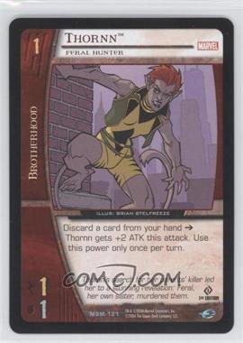 2004 VS System Marvel Web of Spider-Man - Booster Pack [Base] - 1st Edition #MSM-121 - Thornn