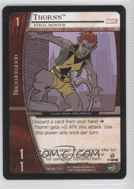 2004 VS System Marvel Web of Spider-Man - Booster Pack [Base] - 1st Edition #MSM-121 - Thornn