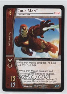 2005 VS System Marvel Avengers - Booster Pack [Base] #MAV-015 - Iron Man