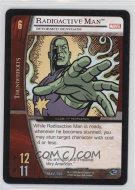 2005 VS System Marvel Avengers - Booster Pack [Base] #MAV-108 - Radioactive Man