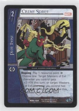 2005 VS System Marvel Avengers - Booster Pack [Base] #MAV-154 - Crime Spree