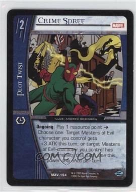 2005 VS System Marvel Avengers - Booster Pack [Base] #MAV-154 - Crime Spree