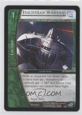 2006 VS System DC Legion of Super Heroes - Booster Pack [Base] #DLS-081 - Khundian Warship