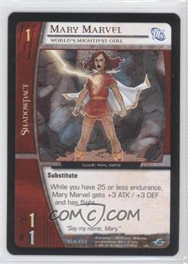 2006 VS System DC Legion of Super Heroes - Booster Pack [Base] #DLS-203 - Mary Marvel