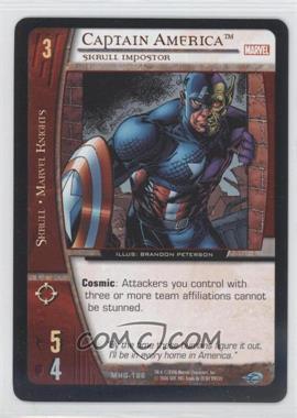 2006 VS System Marvel Heralds of Galactus - Booster Pack [Base] #MHG-186 - Captain America (Skrull Imposter)