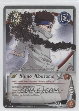 2007 Naruto Collectible Card Game Revenge And Rebirth Booster Pack Base Unlimited N156 Shino Aburame