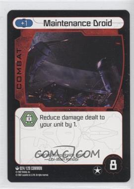 2007 Star Wars: Pocket Model Trading Card Game - Base Set #024 - Maintenance Droid