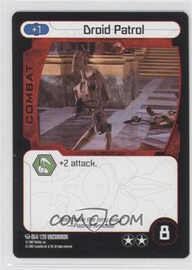2007 Star Wars: Pocket Model Trading Card Game - Ground Assault Booster Pack #054 - Droid Patrol