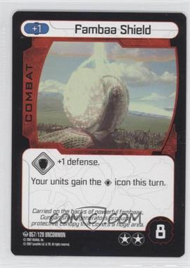 2007 Star Wars: Pocket Model Trading Card Game - Ground Assault Booster Pack #057 - Fambaa Shield