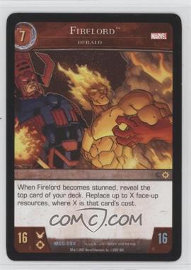 2007 VS System Marvel Coming of Galactus - Box Set [Base] #MCG-022 - Firelord